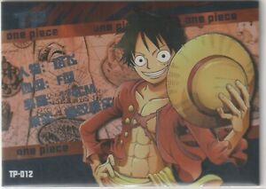One Piece Anime Card TP-012 Profile Thick Foil Monkey D Luffy Straw Hat