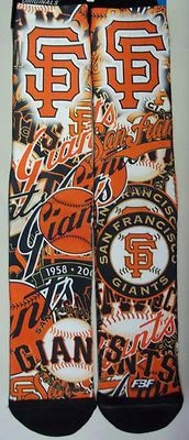 San Francisco Giants Men's Socks Large Size 10 to 13 Flashback - Image 1 of 2
