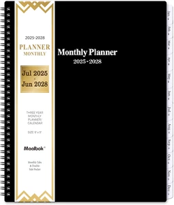 2025-2028 Monthly Planner/Calendar - July 2025 - June 2028, 3 Year Monthly Plann - Picture 1 of 12