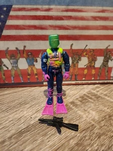Gi Joe DEEP SIX 1992 w visor helmet face plate Eco Warrior v3 vintage 1993 - Picture 1 of 1