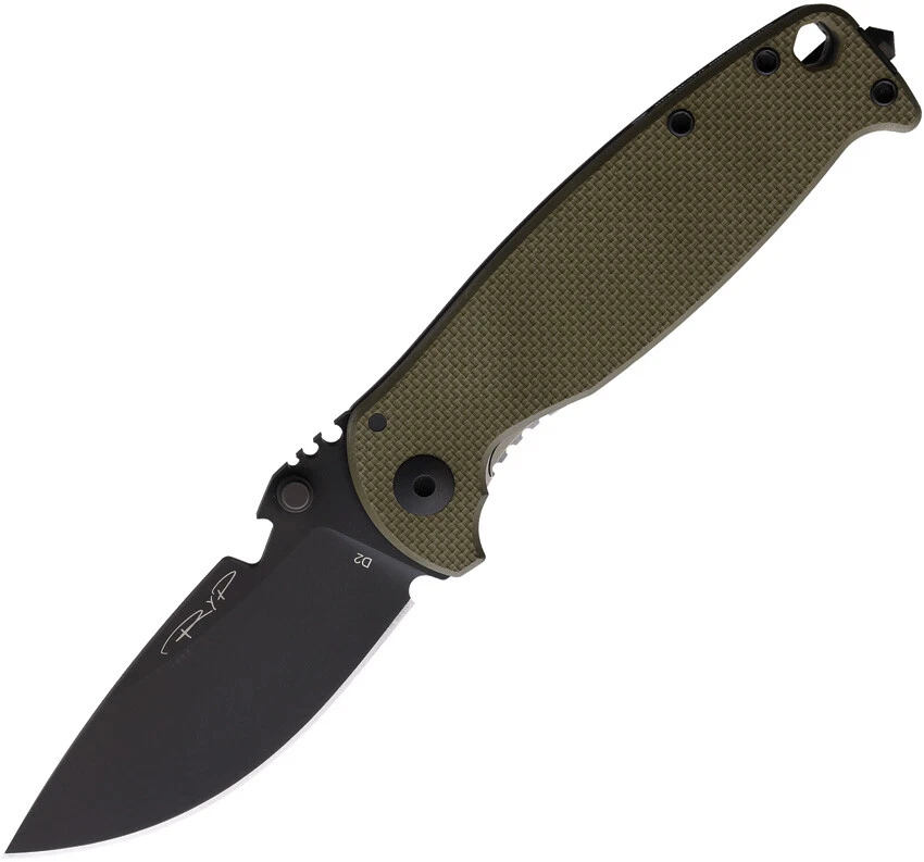 DPx Gear HEST Classic Framelock OD Green G10/Titanium Folding D2 Knife HSF008 - Image 1 of 1
