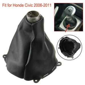 Für Honda Civic Si 2006-2011 Boot Cover Shift Shifter Handbuch PU-Leder Neu