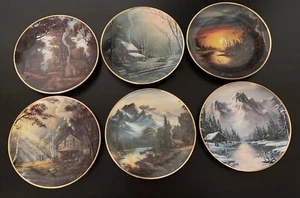 Set Of 6 Robert Huff 1992 Beautiful Landscape Series 8” Collectible Plates - Picture 1 of 14