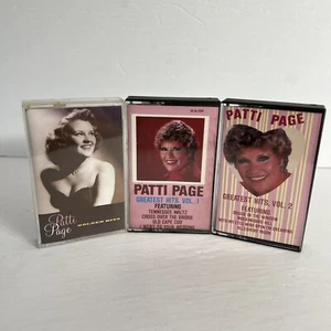 Vintage Patti Page Cassette Lot of 3 Greatest Hits Tennessee Waltz Mockin' Bird - Picture 1 of 6