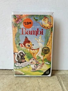 VINTAGE DISNEY BLACK DIAMOND VCR "BAMBI" SEALED; NEW! - Picture 1 of 6
