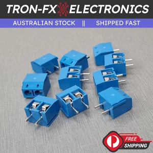 KF301-5.0-2P 2 Way Terminal Block 5mm Blue Pack of 10 - Picture 1 of 7