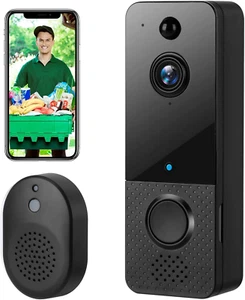 Campanello Senza Fili Con Fotocamera, Wireless 1080P Wifi Video Telefono Con Gon - Foto 1 di 12