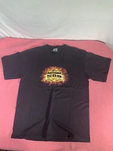 Daytona 500 The Great American Race 2004 NASCAR Lee Sports Black T Shirt Men L - Foto 1 di 11