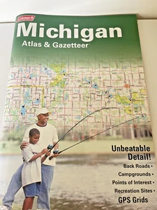 Coleman Michigan Atlas & Gazetteer 2001 DeLorme Map Oversized Topographic - Picture 1 of 11