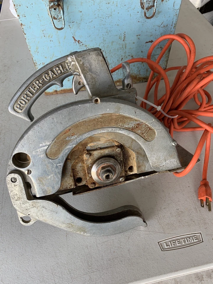 Vintage Aluminum Porter Cable 88C K88C Speedmatic Circular Saw & Case TESTED - Image 1 of 4