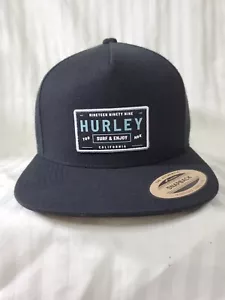 Sombrero/Gorra Hurley Bixby Para Hombre -Negro- Snapback OSFA Yupoong Clásico - Imagen 1 de 8