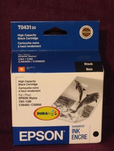 NIB Genuine Epson T0431 Black Ink T043120 EXP 07/2008 - Picture 1 of 3