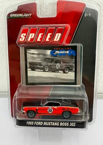 GREENLIGHT SPEED "1969 FORD MUSTANG BOSS 302" #88 VHTF Mill's Auto. Series 3 - Picture 1 of 8