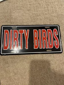 Vintage Falcons License Plate FALCONS DIRTY BIRDS New Old Stock Wrapped - Picture 1 of 1