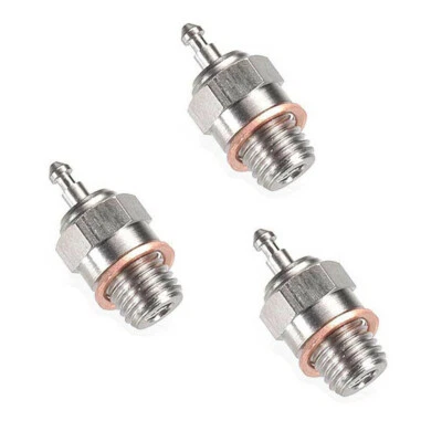 For Traxxas 3232X Super Duty Long Medium Glow Plug (3) 1/10 T-Maxx 2.5 / 3.3 - Image 1 of 2