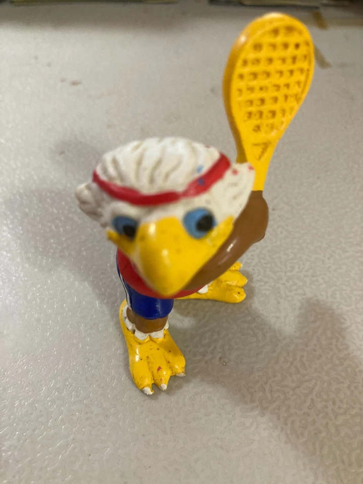 1981 Wallace Berrie PVC Figure US Olympic Team Sam The Eagle Tennis Player - Image 1 of 1
