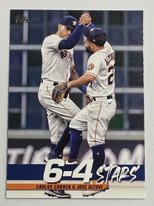 2022 Topps Series 1 Baseball Carlos Correa & Jose Altuve 6-4 Stars #TT-3