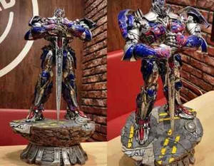 12 1/3" Exhibition Stand Base For 3A ThreeA Optimus Prime Transformer Figure Toy - Picture 1 of 10