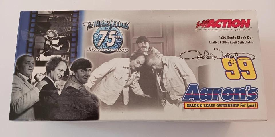2003 Action Michael Waltrip #99 Aaron's 3 Stooges Monte Carlo 1 24