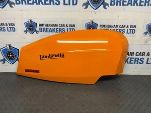 LAMBRETTA V200 SPECIAL E5 2022 - OS (DRIVER) REAR SIDE FAIRING PANEL IN ORANGE - Picture 1 of 7