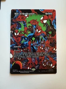 MTG Rite of Replication 14 Mythic Borderless Marvel Universe Spider-Man - Picture 1 of 1