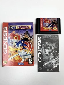 Sonic the Hedgehog: Spinball CardBoard Box - Sega Genesis - Complete In Box CIB - Picture 1 of 12