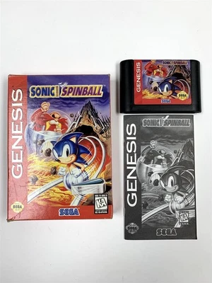 Sonic the Hedgehog: Spinball CardBoard Box - Sega Genesis - Complete In Box CIB - Image 1 of 4