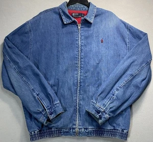 Vintage Polo Ralph Lauren Country Denim Blue Full Zip Jacket Size L - Bild 1 von 15