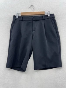 Banana Republic Women's 2 Pleated Stretch Dress Shorts Black - Picture 1 of 7