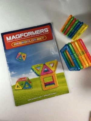 Magformers Neon Color Magnet Set Creator Construction Educational 14 pcs - Image 1 of 3