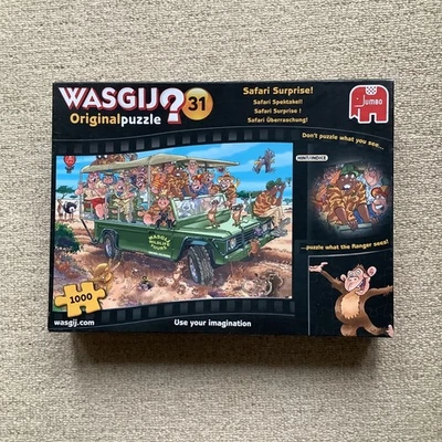 Wasgij 1000 Piece Jigsaw Puzzle original no.31 Safari Surprise 100% Complete - Image 1 of 4