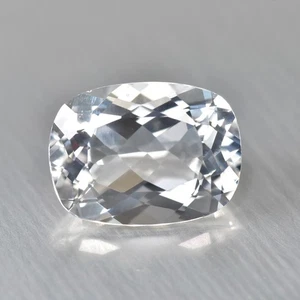 4.42Ct Cushion_Superior Brazilian Untreated Goshenite Beryl Gemstone - Picture 1 of 1