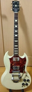 E-Gitarre Greco Standard SG 1989 White Custom 96852 Bigsby B5 - Bild 1 von 7