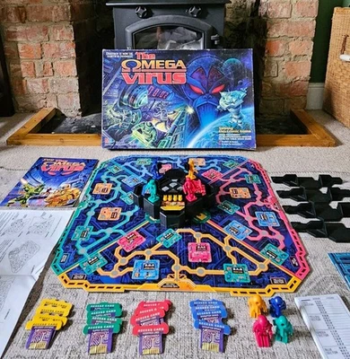 The Omega Virus Board Game -by MB Games Complete Working Rare - Image 1 of 4