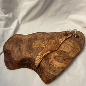 Small Hand it Olive Tree Charcuterie Board With Knife! - Picture 1 of 8