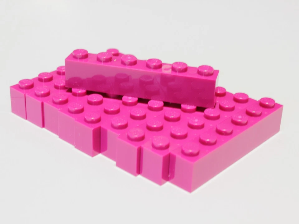 LEGO® 3009 6056382 Friends Baustein 1 x 6 magenta 10 Stück  NEUWARE - Bild 1 von 1