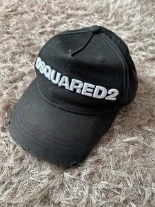 DSquared2 Dean&Dan Caten Cap Designer Black Cap Hat - Foto 1 di 3