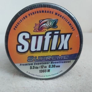 Suffix Ultra Supreme Fishing Line 4kg 8.8lb 1000mtrs (Yellow in Colour) - Picture 1 of 7