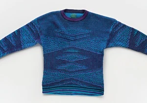 Vintage 90s Generra Knit Cotton Blend Grandpa Sweater L XL Retro Cozy Cabin Core - Picture 1 of 9