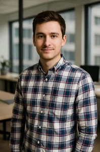 Herren J.Crew blau rot kariert Freizeit Button Down Hemd SM adrett klassisch sauber geschnitten - Bild 1 von 11