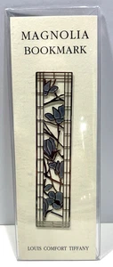 Vintage Lesezeichen Louis Comfort Tiffany Magnolie Fenster - Bild 1 von 3