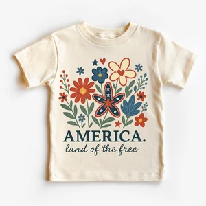 American Land Of The Free 4th Of July Shirt - Independence Day Tee - Picture 1 of 4