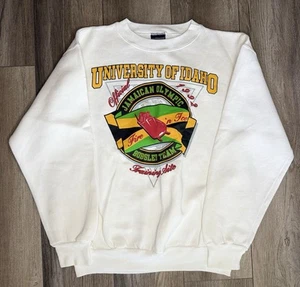 Vintage University of Idaho Jamaican Bobsled Team Sweatshirt Crewneck 1992 Cool - Picture 1 of 8