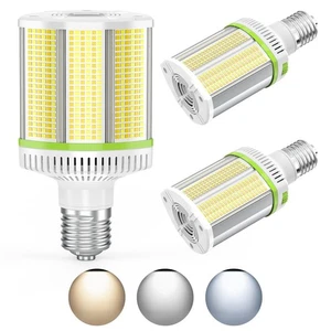 3X 80W LED Corn Bulb E39 Mogul Base Warehouse Shop Lights Adjustable 5700K~4500K - Picture 1 of 18