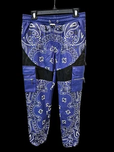 Pantalones Guapi Para Hombres 32 Púrpura Bandana Carga Cuero PU Edición Limitada Aaron Wilhelm - Imagen 1 de 23