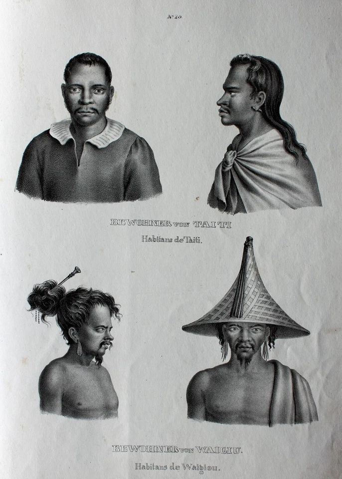 Tahiti Papeete Polynesien Waigeo Indonesien Wasai Körperschmuck Piercing Frisur  - Bild 1 von 1