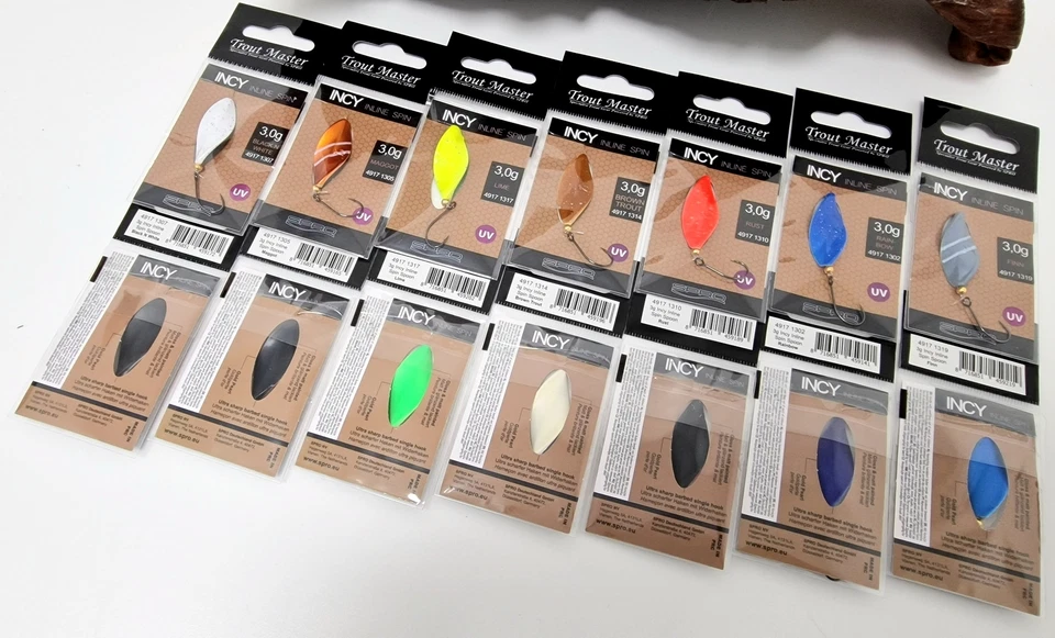 Spro Trout Master Incy Inline Spin Spoon 3g 3cm 14 Farben Forellenblinker NEW - Bild 1 von 1