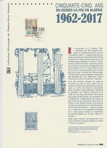 Document Philatélique 1er Jour : 35 2017 Cessez le Feu en Algérie 1962 - Imagen 1 de 1