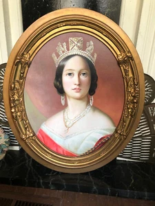 Queen Victoria painting in gold frame - Bild 1 von 5