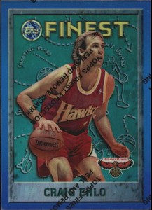 1995-96 Finest Refractors Atlanta Hawks Basketball Card #72 Craig Ehlo